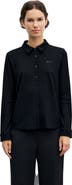GERARD DAREL Bambi Long Sleeve Knit Polo Shirt