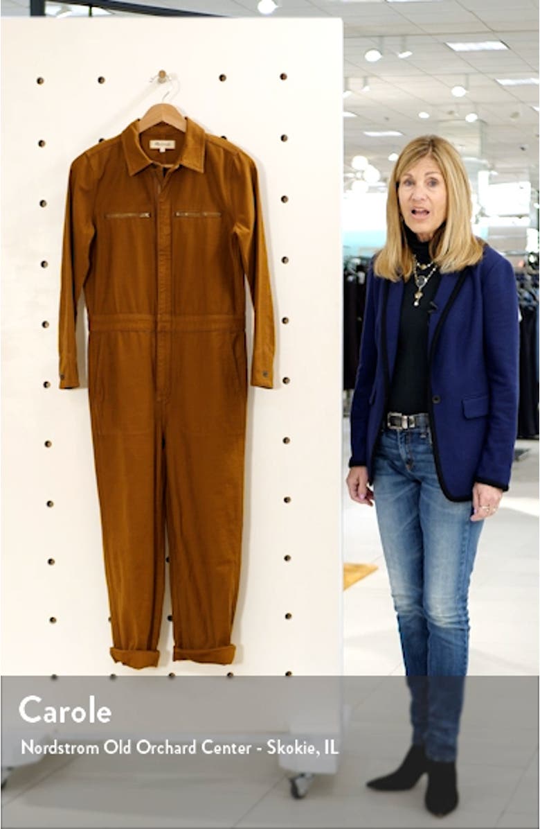 Women's Zip Pocket Coverall Jumpsuit, sales video thumbnail