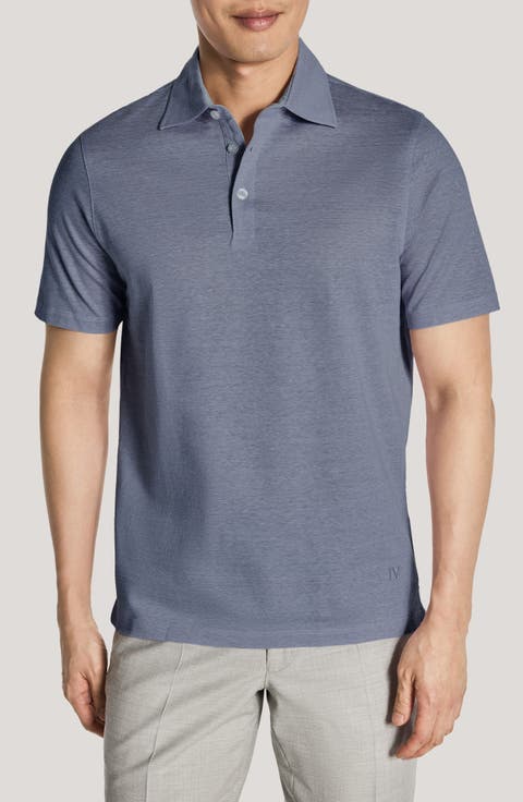 Davis Cotton Blend Piqué Polo