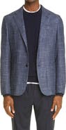 ZEGNA Crossover Micro Check Wool, Silk & Cashmere Sport Coat