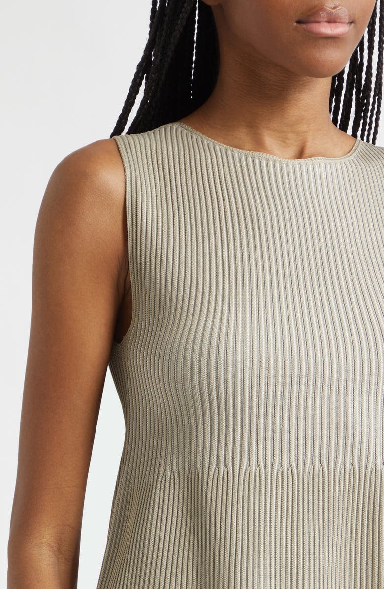 Emporio Armani Reverse Knit Sweater Tank, Alternate, color, Tan