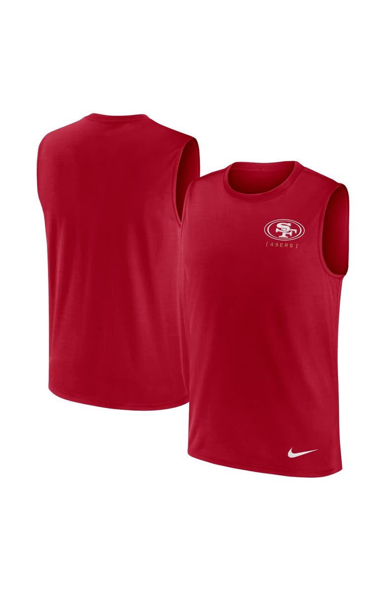 Nike Men's Nike Scarlet San Francisco 49ers Muscle Tank Top, Main, color, 