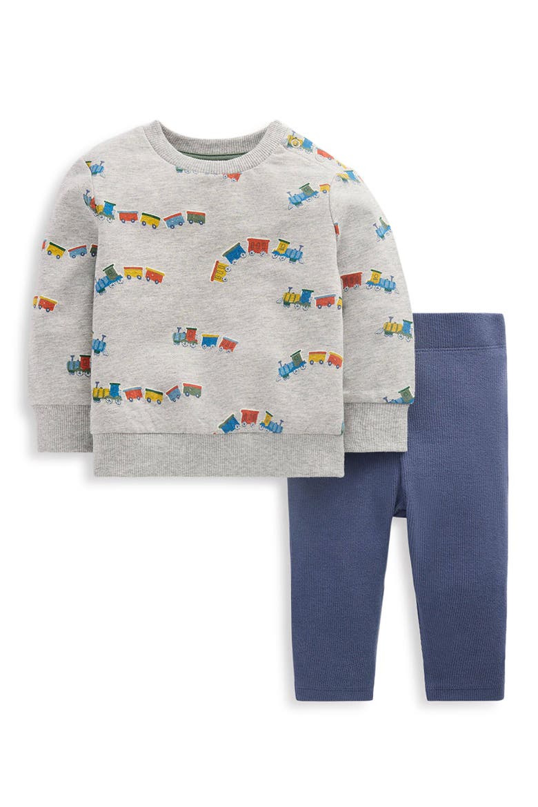 Kids' Sweatshirt and Leggings Set, Main, color, GREY MARL TRAINS