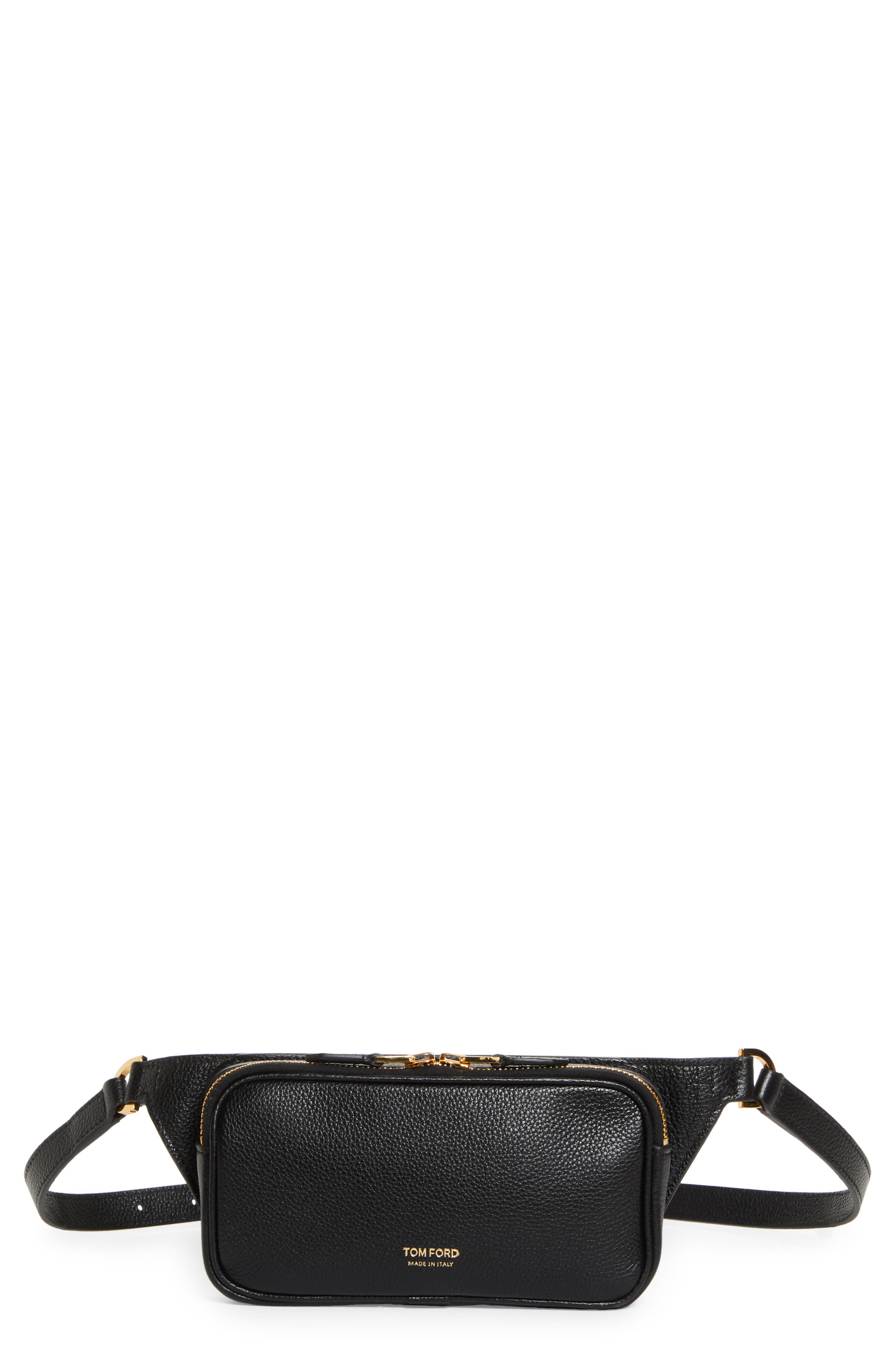 TOM FORD Small Croc Embossed Waist Bag, Main, color, 