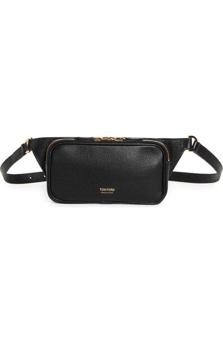 TOM FORD Small Croc Embossed Waist Bag, Main, color,