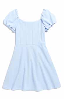 Rare Editions Kids' Puff Sleeve Scuba Crepe Party Dress
