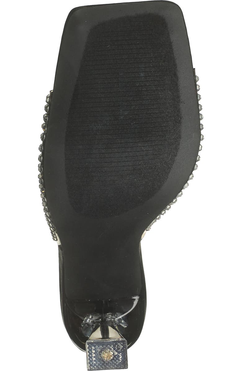 CHASE AND CHLOE Rhinestone Clear Sandal, Alternate, color,