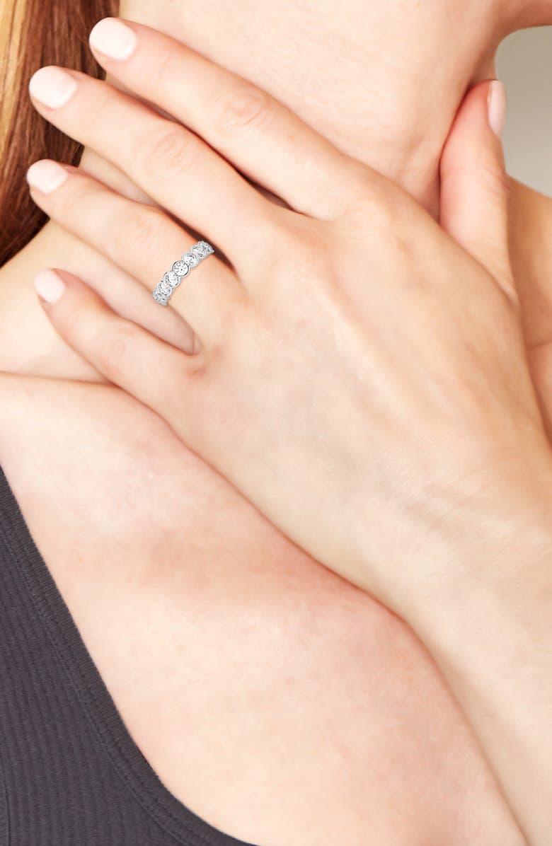 Badgley Mischka Collection Round Lab Created Diamond Eternity Band Ring - 4.0ct., Alternate, color,