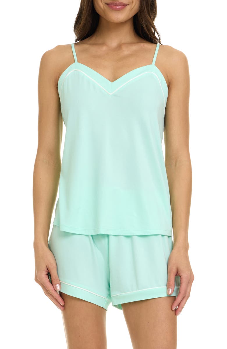 Flora By Flora Nikrooz 2-Pack Ayanna Jersey 2-Piece Pajamas, Main, color, Mint/ Mint Stripe Multi