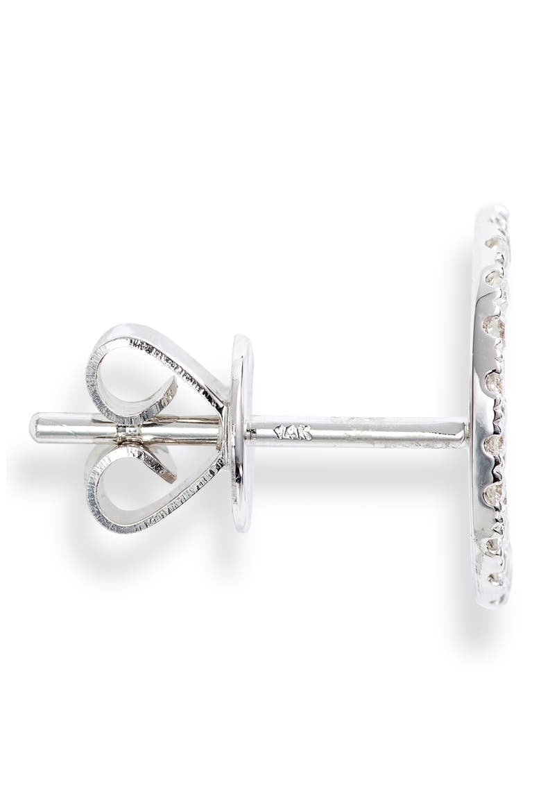 Mismatched Diamond Stud Earrings, Alternate, color, WHITE GOLD