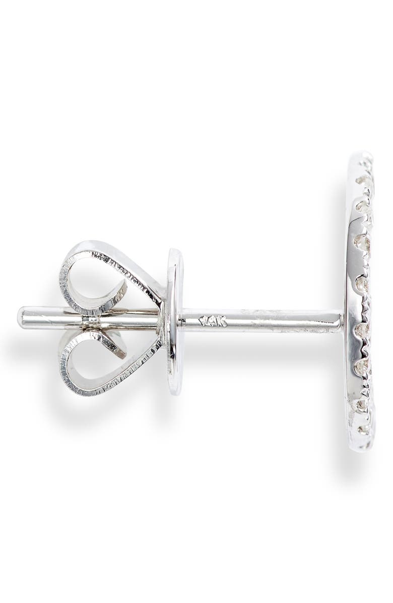 Meira T Mismatched Diamond Stud Earrings, Alternate, color, White Gold