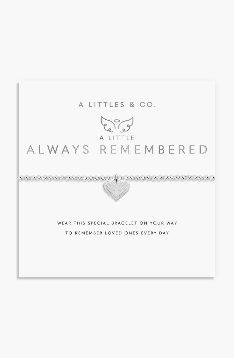 A Littles & Co A Little 'Always Remembered' Bracelet, Alternate, color, Metallic Silver