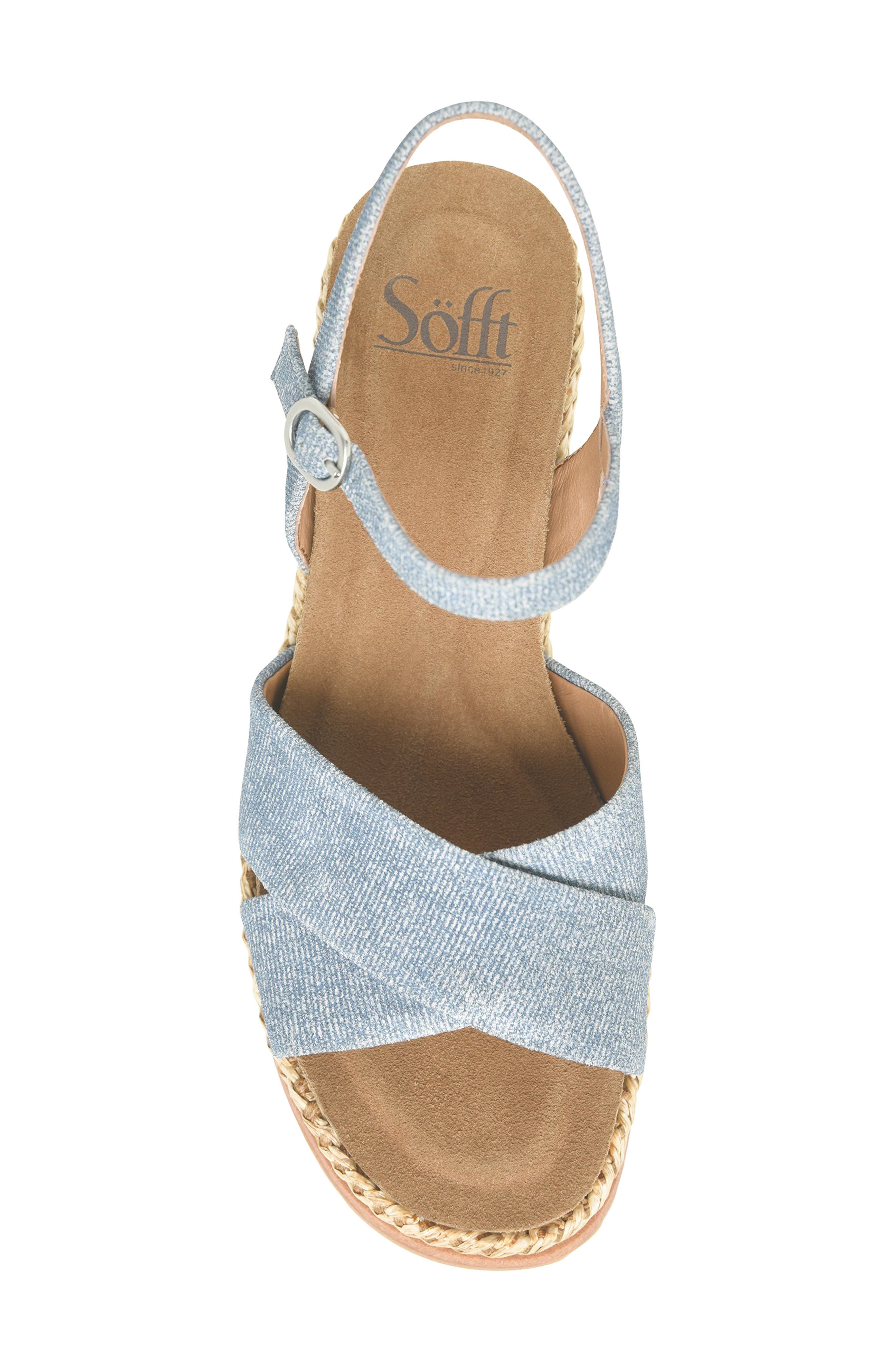Diana Espadrille Platform Wedge Sandal, Alternate, color, BLUE