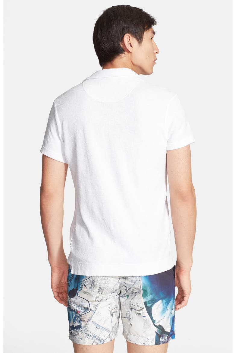 Terry Cloth Polo, Alternate, color, WHITE