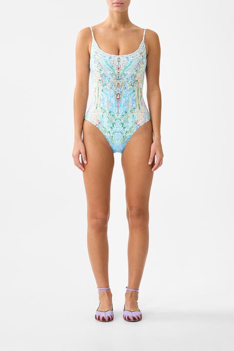 Scoop Neck One Piece W Scoop Back