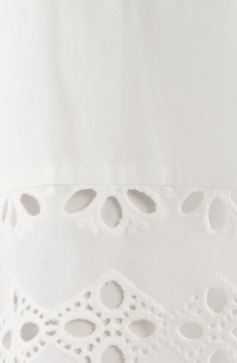 Sam Edelman Cotton Eyelet Midi Dress, Alternate, color, White