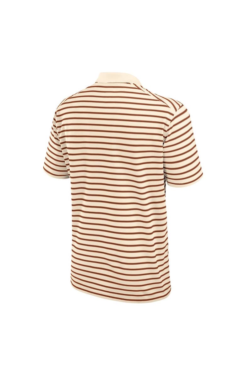 Nike Men's Nike Cream Texas Longhorns Solid Foundation Striped Performance Polo, Alternate, color, Cream