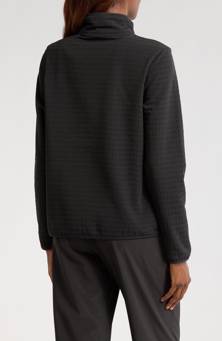 Free Fly Grid Bonded Fleece Zip Jacket, Alternate, color, Black