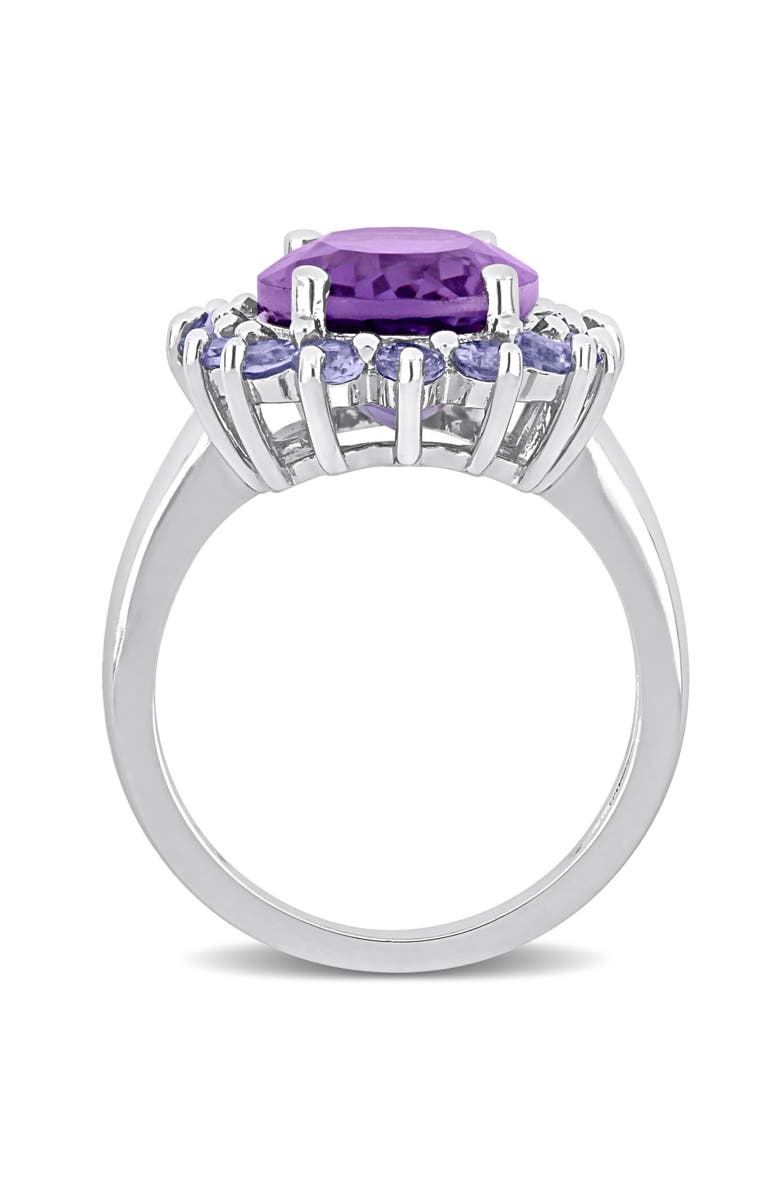 Julianna B. Amethyst & Tanzanite Halo Cocktail Ring, Alternate, color, Amethyst