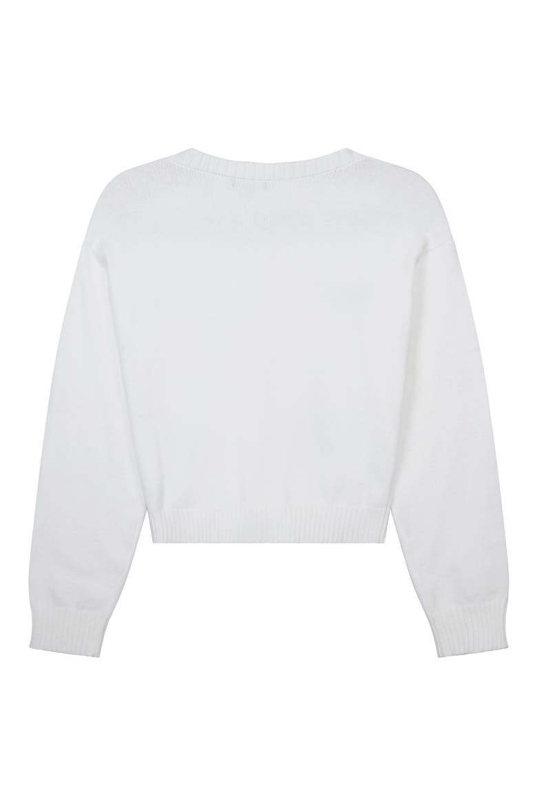 Kids' Bear Cardigan, Alternate, color, OFF-WHITE