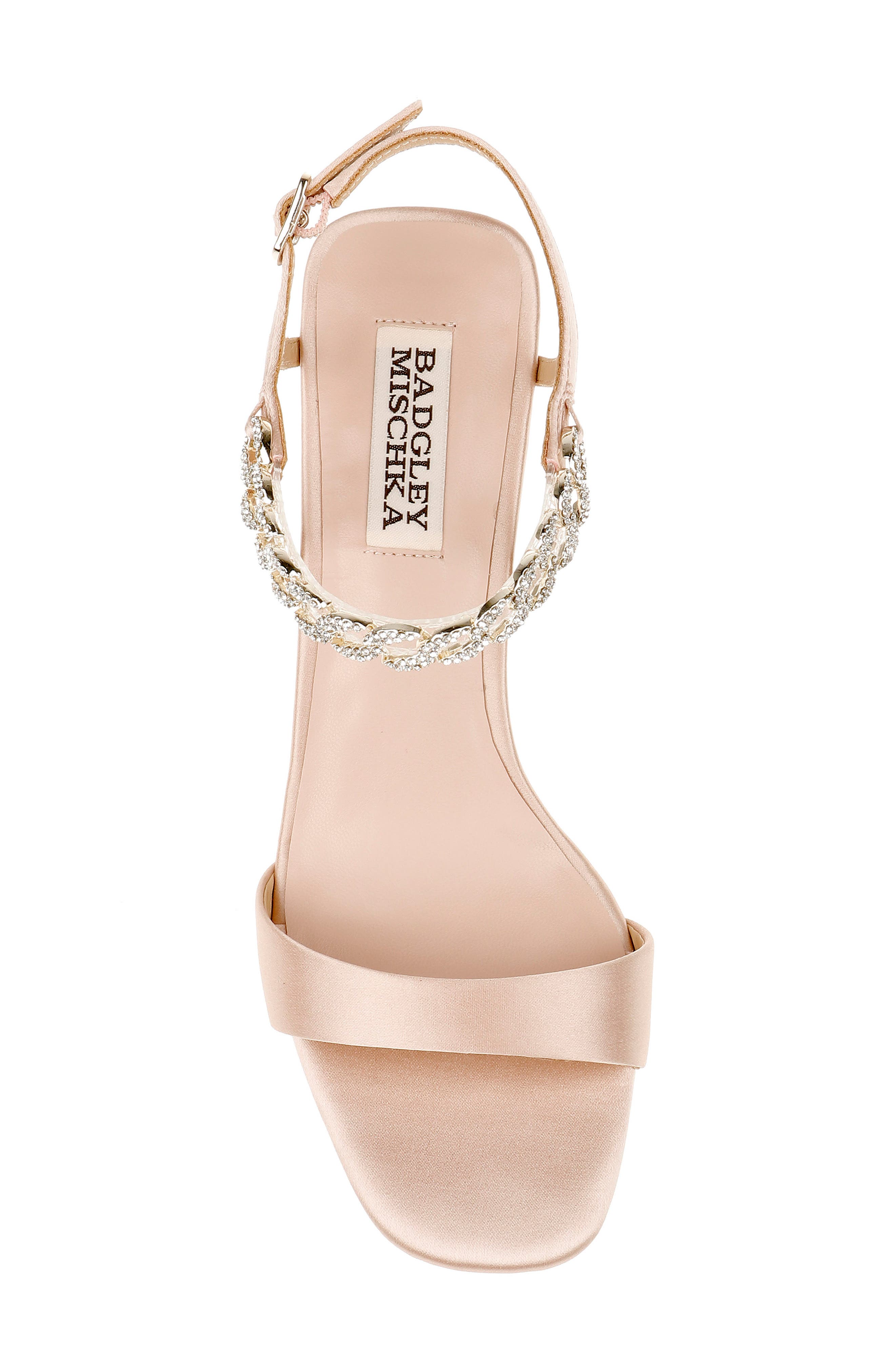 Badgley Mischka Collection Kaelyn Wedge Sandal, Alternate, color, Soft Blush