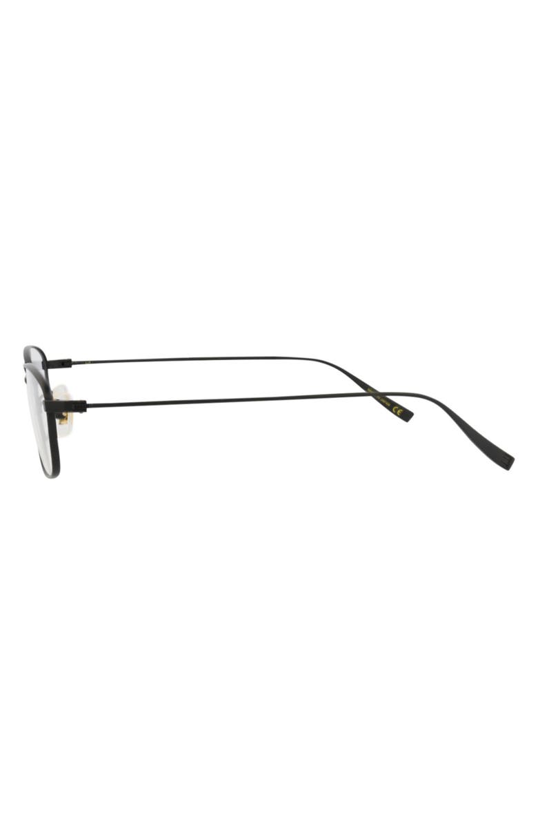 Dunhill 54mm Rectangular Optical Glasses, Alternate, color, Black Transparent