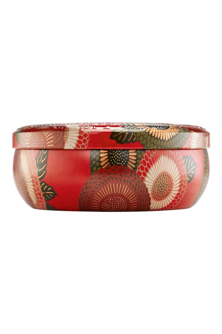 Tomato Trellis Three-Wick Tin Candle, Alternate, color, TOMATO TRELLIS