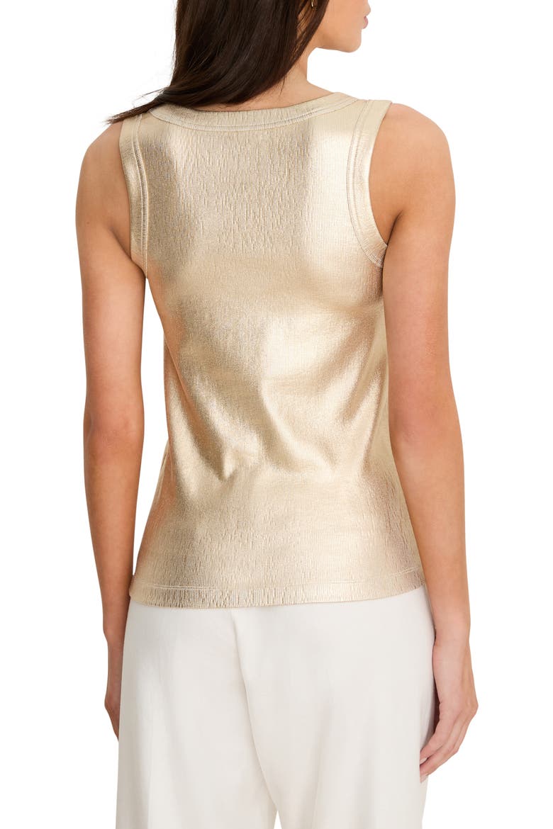 Glazed Rib Tank, Alternate, color, GOLD
