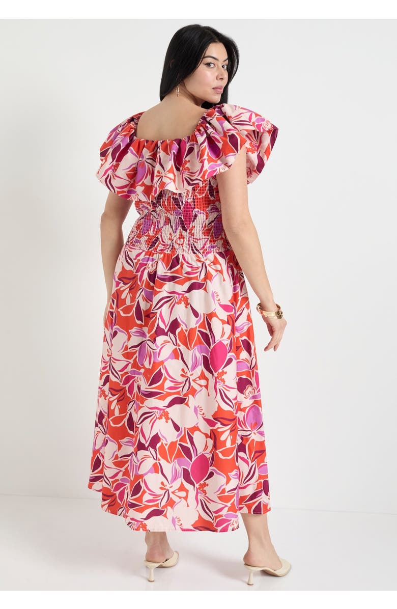 June + Vie Smocked Bubble Dress, Alternate, color, The Blooms