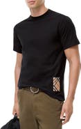 Burberry Check Label Cotton T-shirt