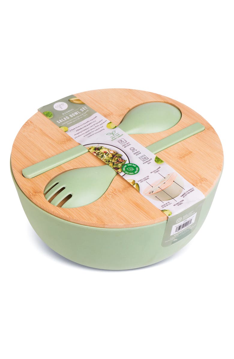 Core Home Salad Bowl Set, Alternate, color, Leaf