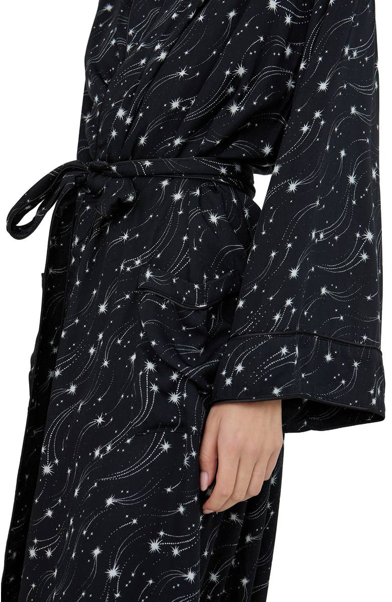 Lily and Lionel London Corina Long Sleeve Robe, Alternate, color, Shooting Star Print