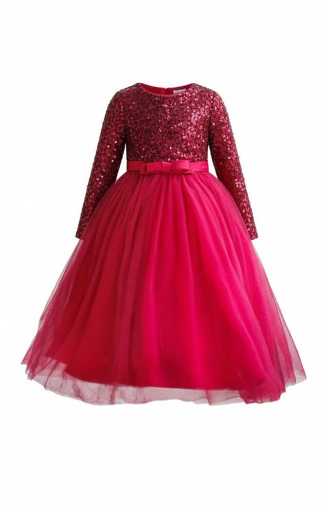 Holiday Shining Star Maxi Dress (Toddler, Little Kid & Big Kid)