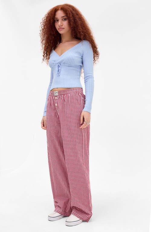 Bdg Urban Outfitters Rib Surplice Neck Sweater In Blue