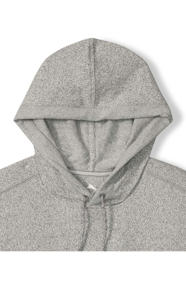 Tommy Bahama Sand Runner Heathered Cotton Pullover Hoodie, Alternate, color, Grey Heather