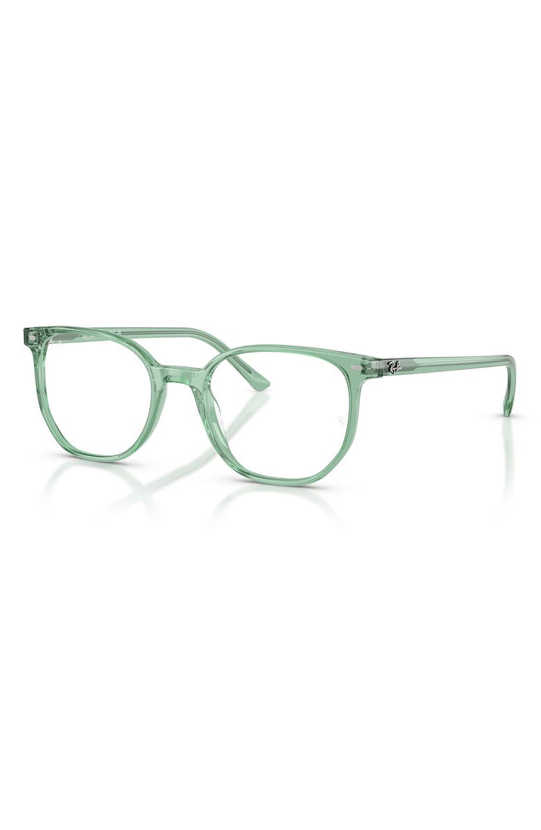 Ray-Ban Elliot 52mm Irregular Optical Glasses, Alternate, color, Light Green