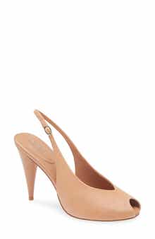 Jeffrey Campbell Snoah Slingback Peep Toe Pump