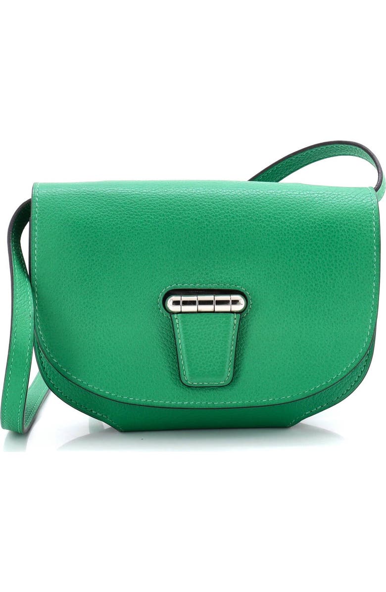Pre-Owned Hermes Convoyeur Crossbody Bag Evercolor Mini, Main, color, Green