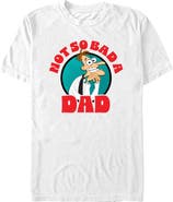 Phineas and Ferb Men's Phineas and Ferb Not So Bad A Dad Graphic T-Shirt