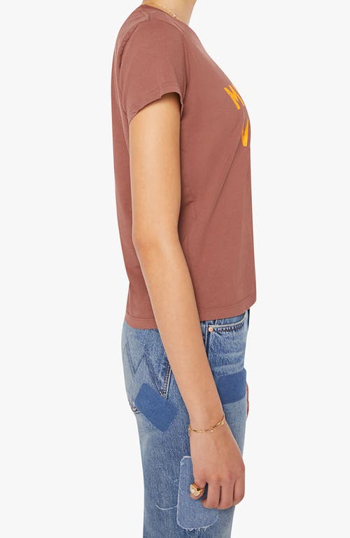 Mother The Boxy Goodie Goodie 1973 T-shirt In Yellow - Size X-large In Brown