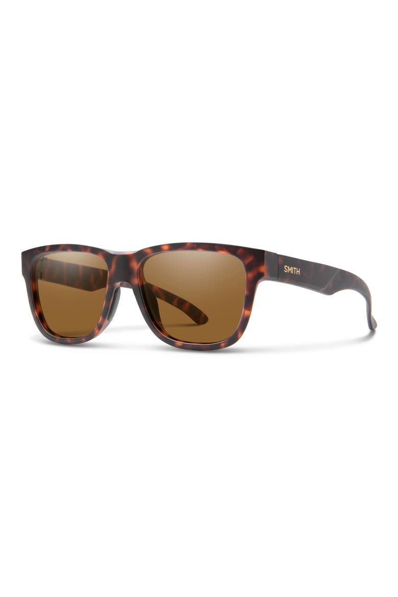 Lowdown Slim 2 53mm ChromaPop™ Square Sunglasses, Main, color, MATTE TORTOISE / CHROMAPOP POLARIZED BROWN