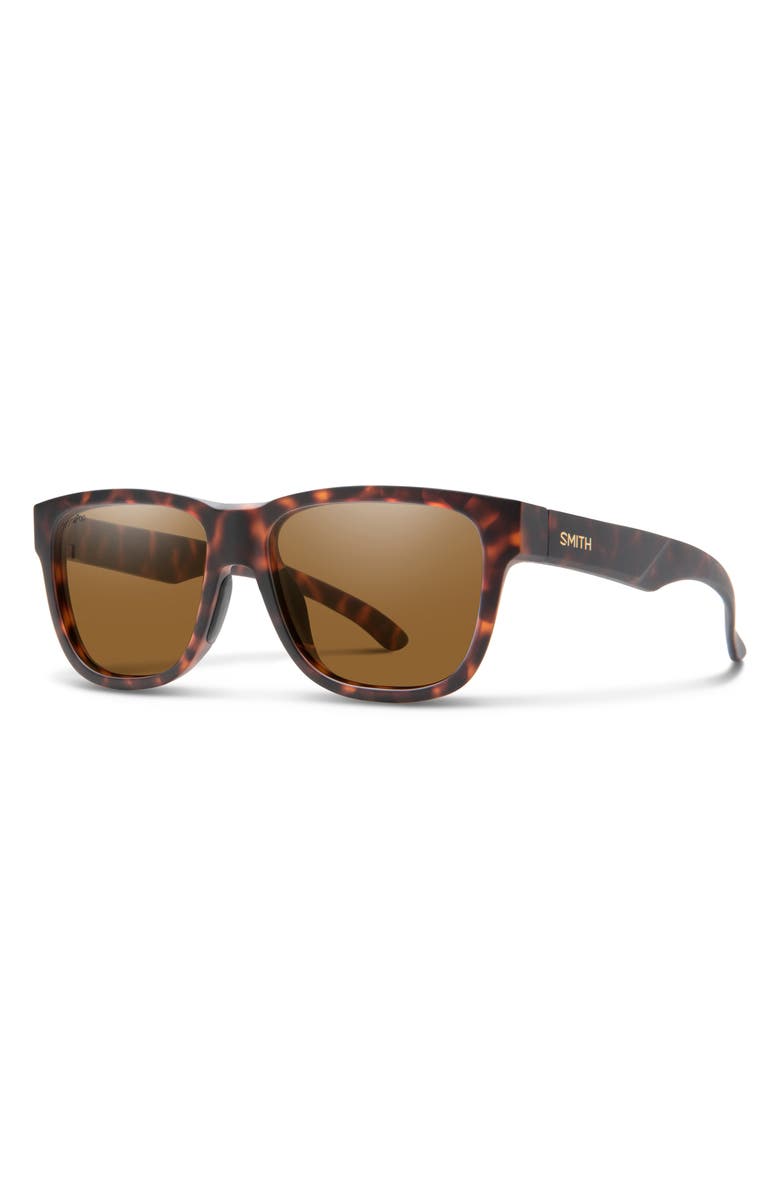 Smith Lowdown Slim 2 53mm ChromaPop<sup>™</sup> Square Sunglasses, Main, color, Matte Tortoise / Brown