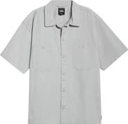 Vans Larkspur Short Sleeve Cotton Button-Up Work Shirt