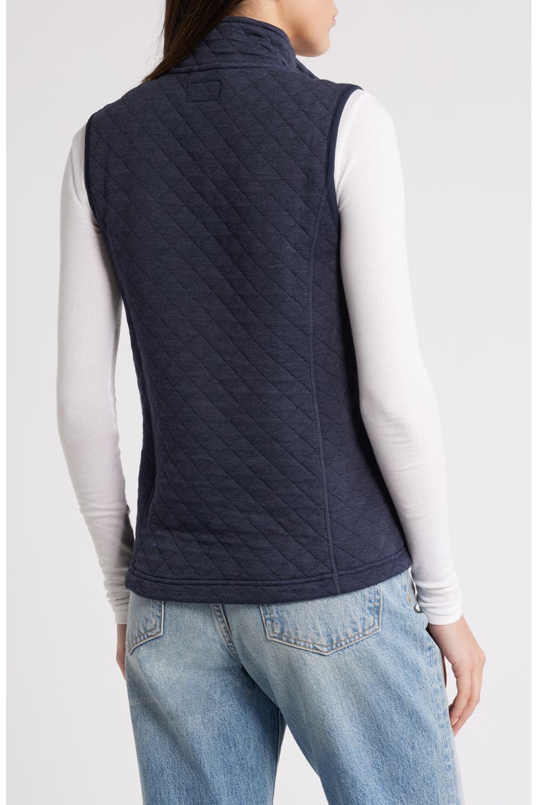 Corbet Quilted Vest, Alternate, color, NAVY HEATHER