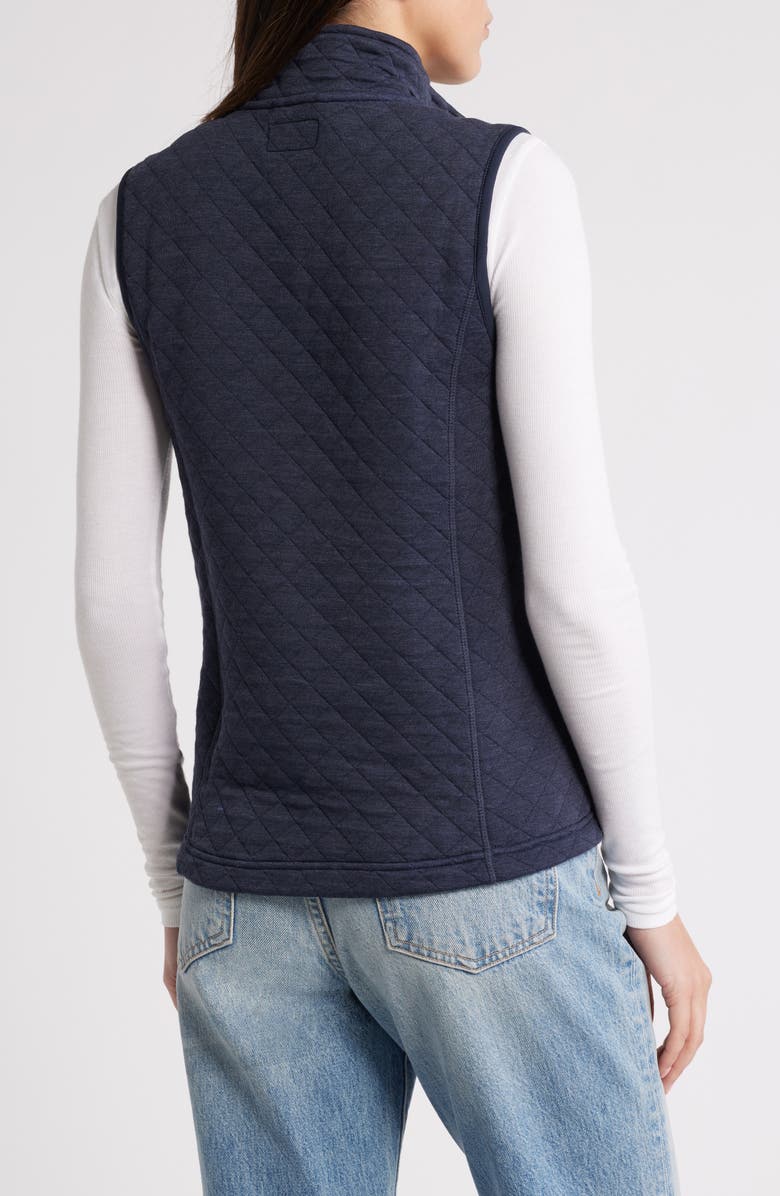 Marine Layer Corbet Quilted Vest, Alternate, color, Navy Heather