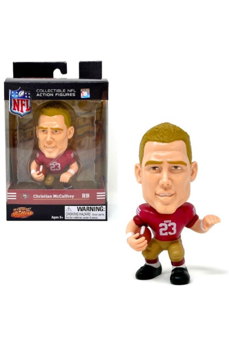 Christian McCaffrey (San Francisco 49ers) NFL Big Shot Ballers 5" Figure, Main, color, Multi-Color