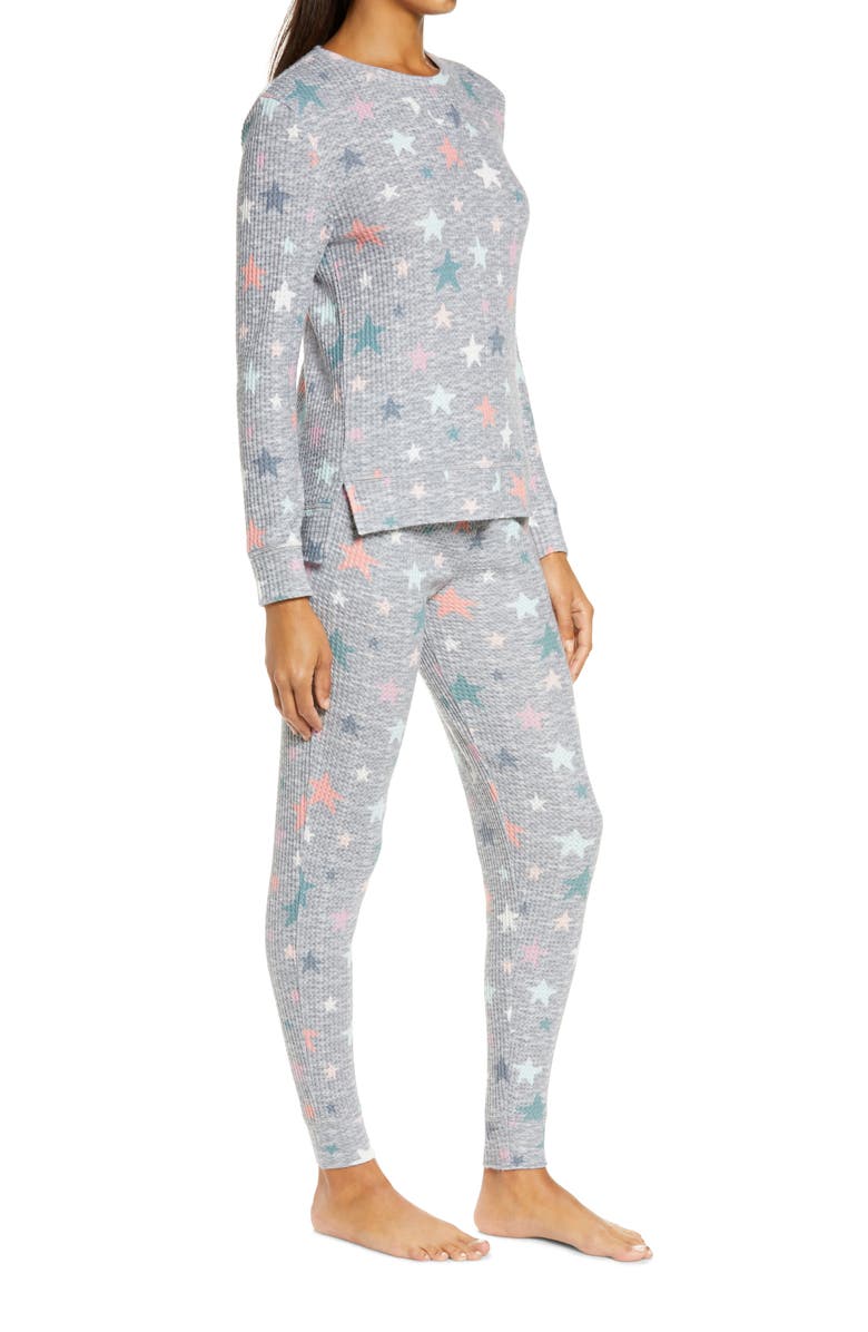 Emerson Road Waffle Knit Pajamas, Alternate, color,