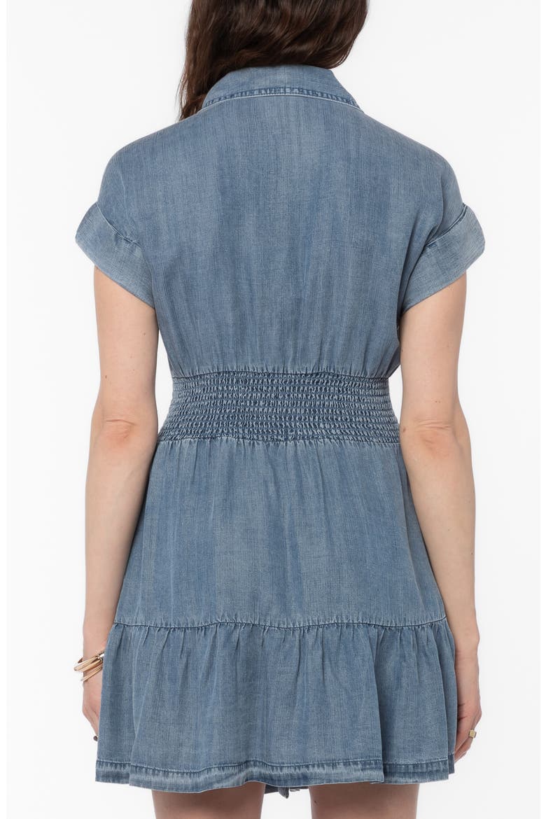 Bryssa Denim Corset Shirtdress, Alternate, color, MALIBU