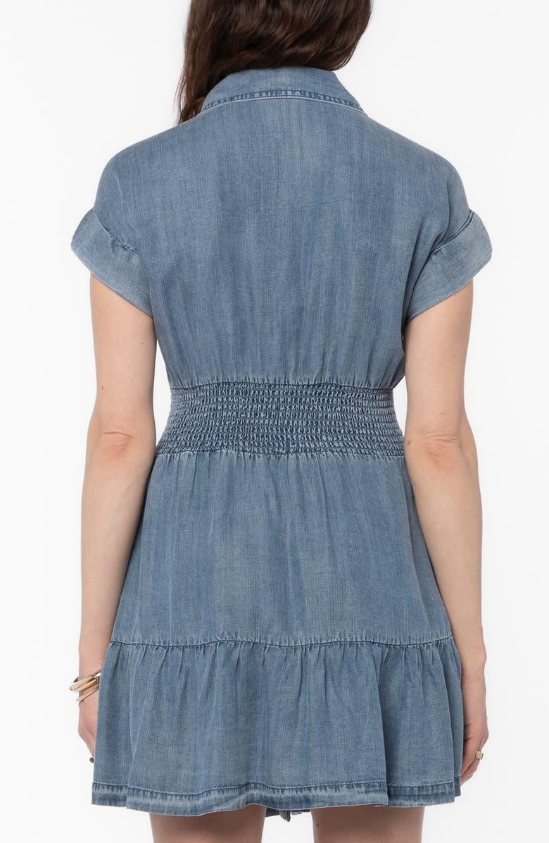 VELVET HEART Bryssa Denim Corset Shirtdress, Alternate, color, Malibu