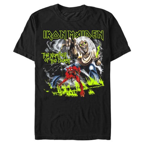Men's Iron Maiden Number of the Beast  Graphic T-Shirt